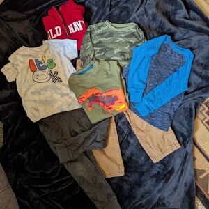 Old Navy Boys Mix - Red, Blue, Green & Tan Tops